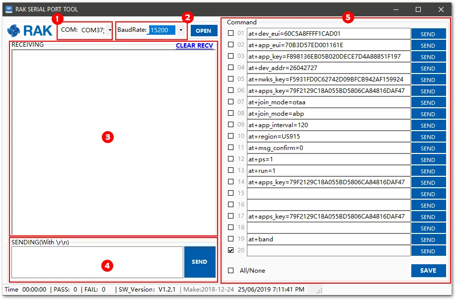 RAK Serial Port Tool