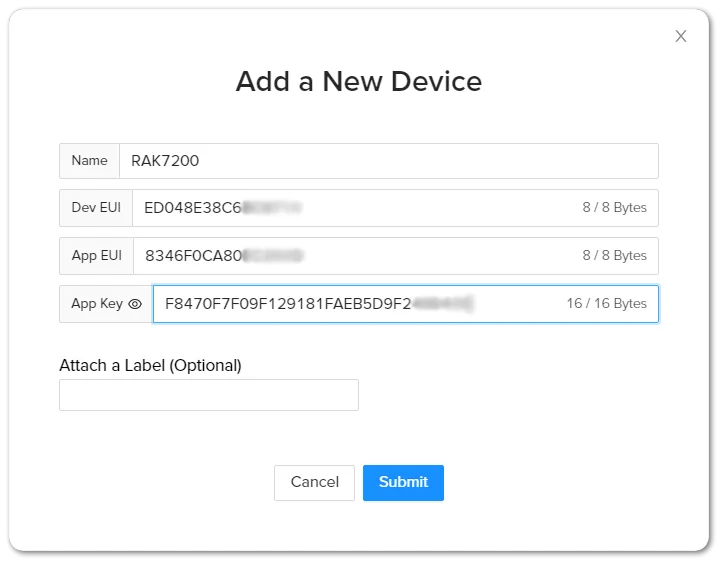 Adding a new device