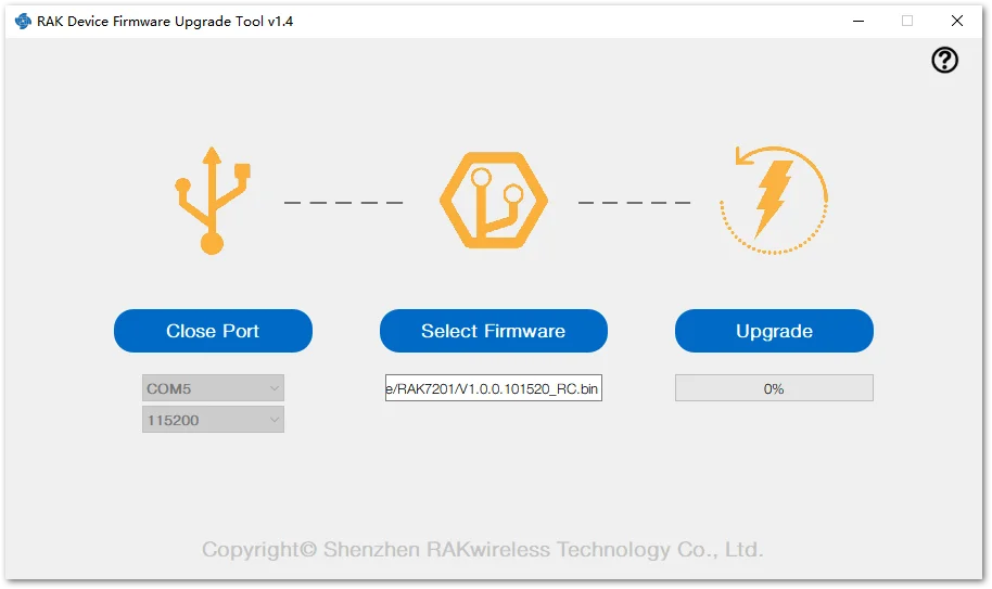 Selecting the firmware