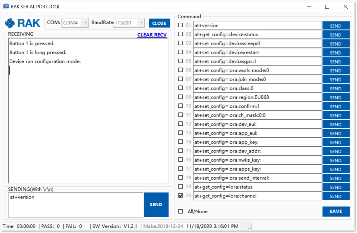 Confirmation for entering Configuration mode