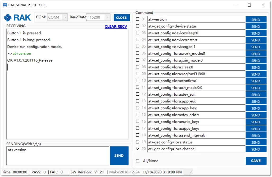 Checking the firmware version