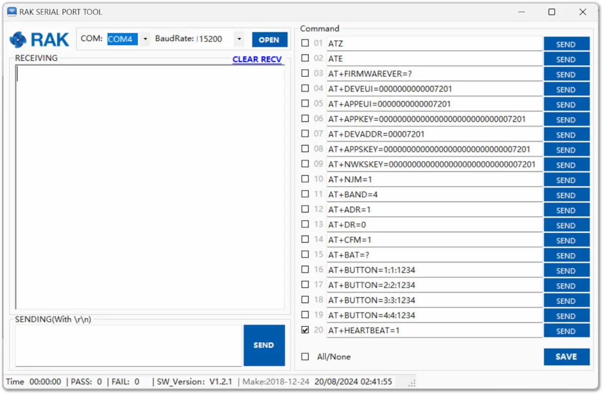 RAK Serial Port Tool