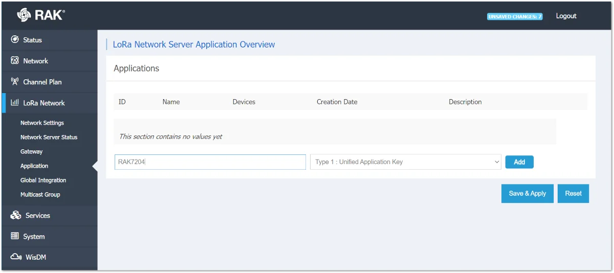 Creating your application