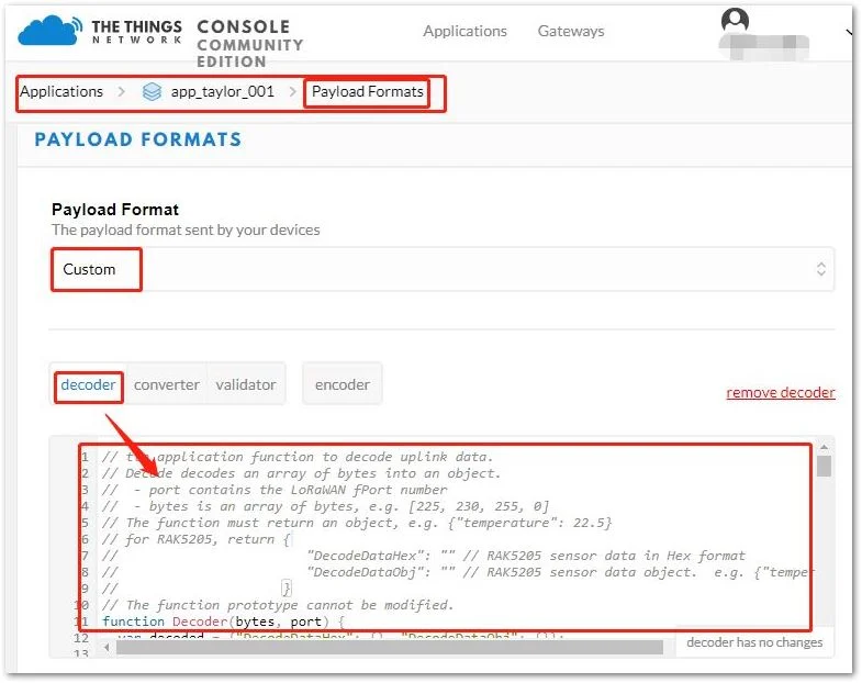 Decoder Function