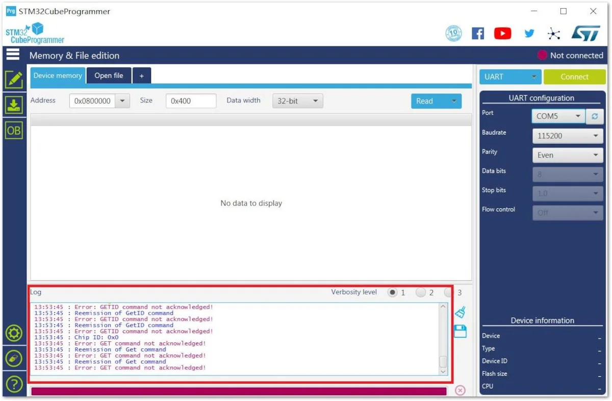 Errors Occurred During Connecting