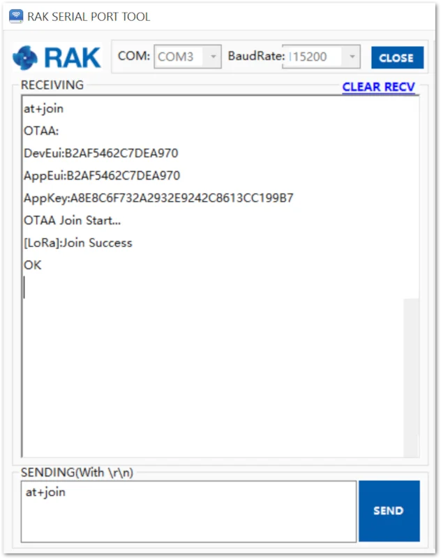 Joining in OTAA