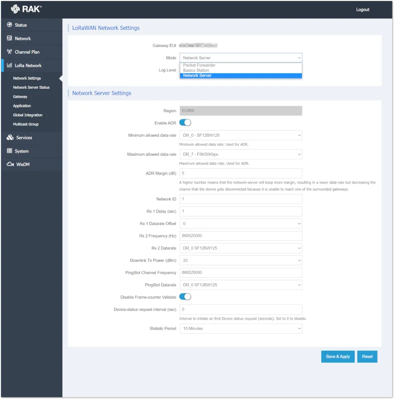 Network Server mode
