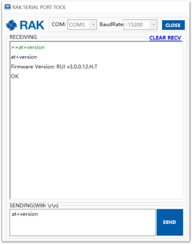 RAK Serial Port Tool