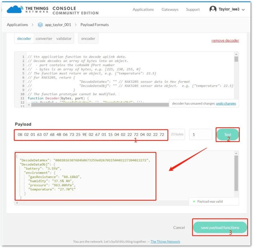 Testing Payload Data