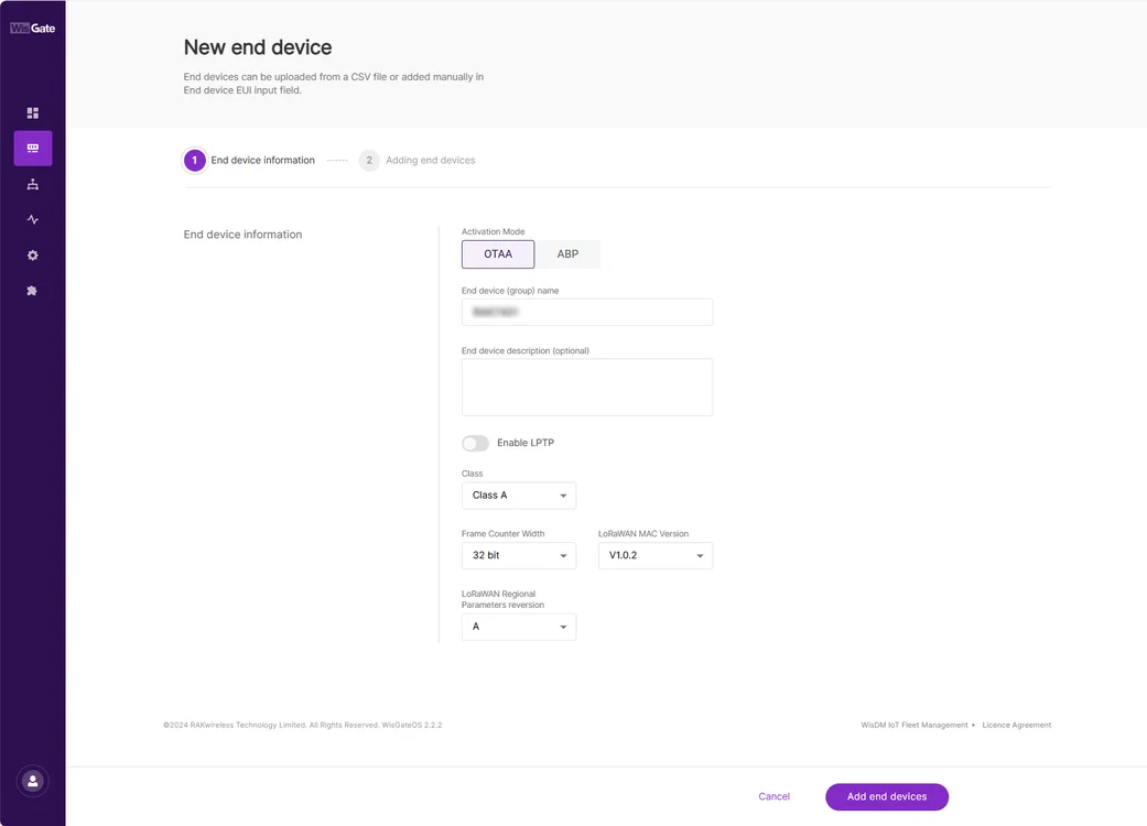 Successfully created application