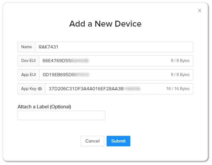 Adding a new device
