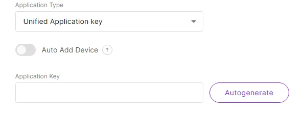 Unified application key