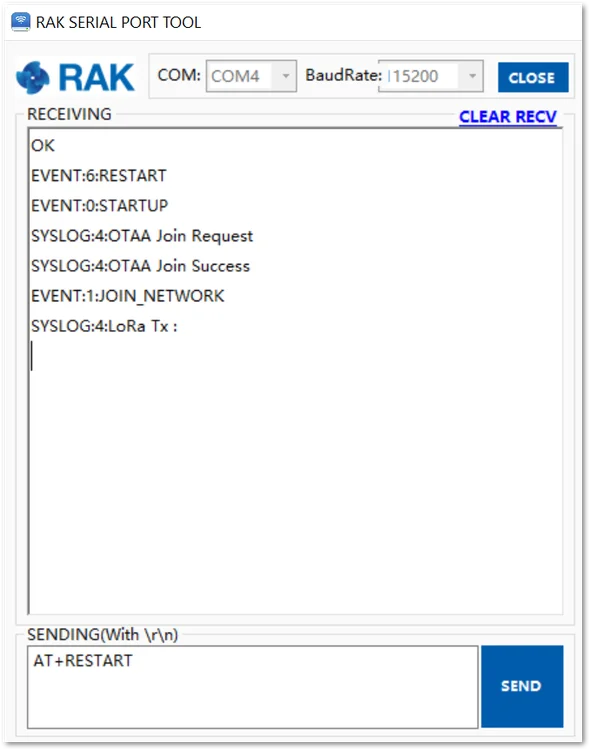 RAK7431 Successful Join