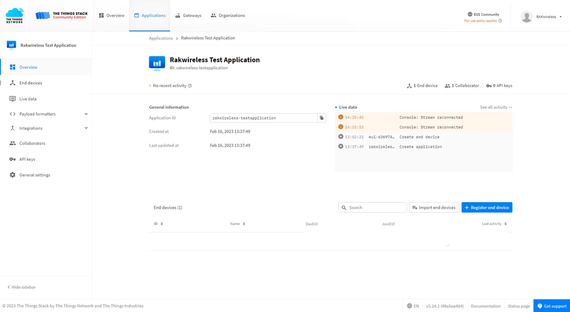 Application overview