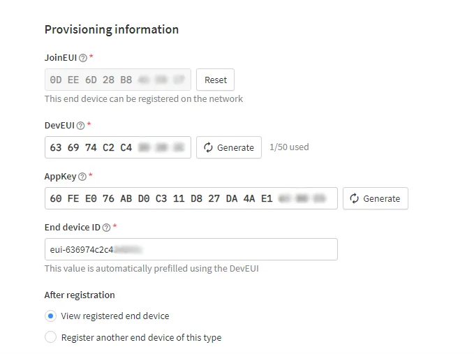 Registration Data