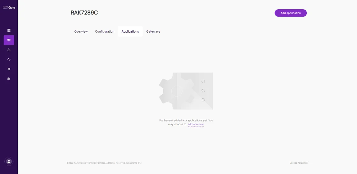 Application page