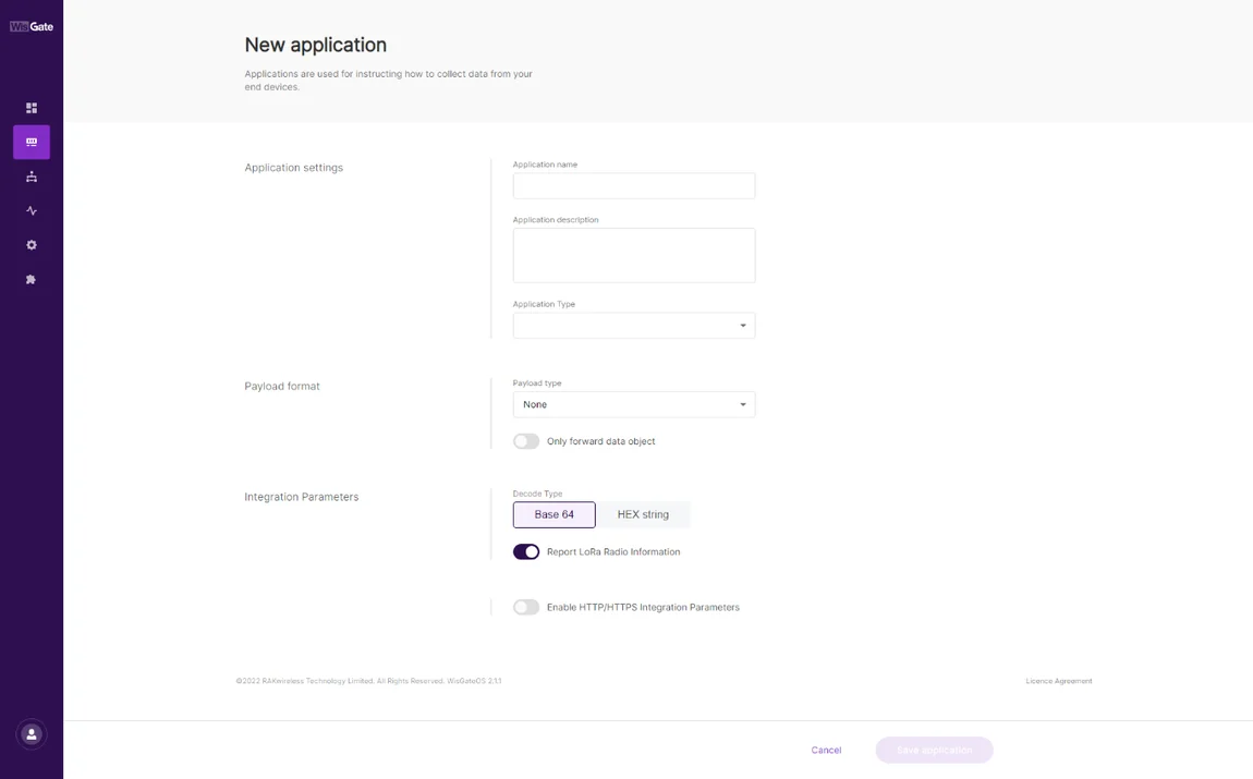 Adding application