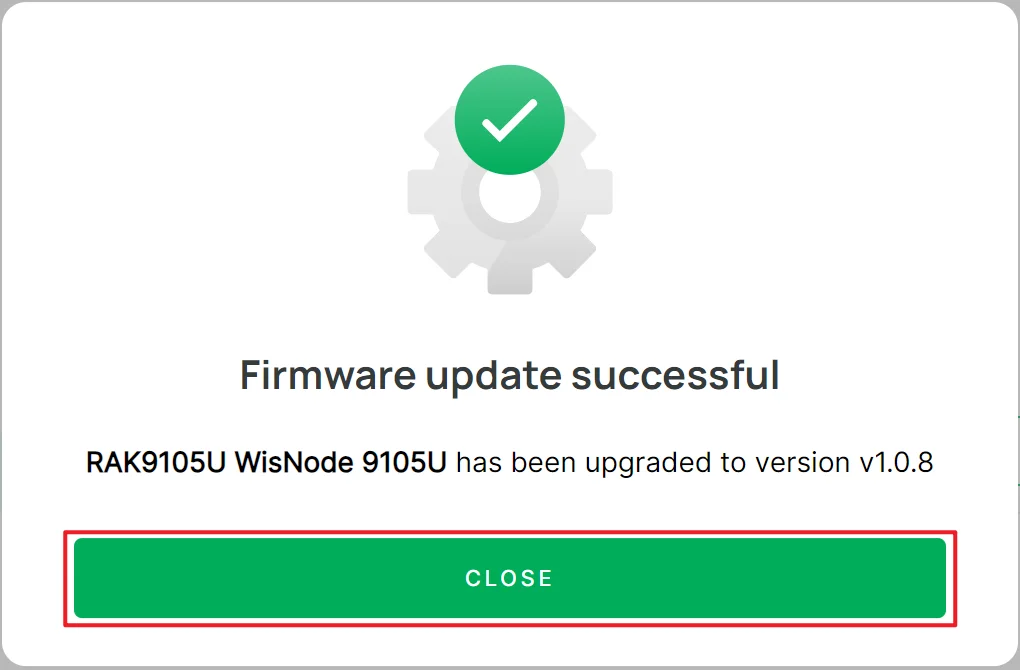 RAK9105U Upgrade Firmware Close