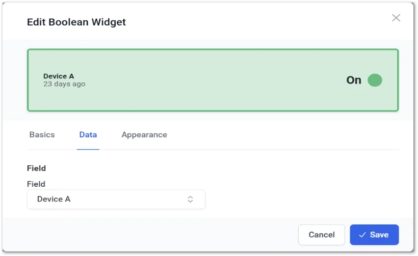 Dashboard data