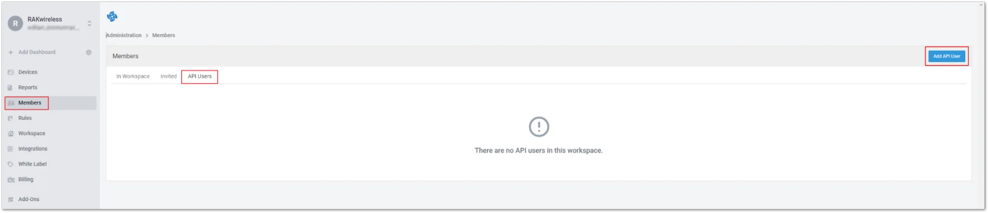 Add API User