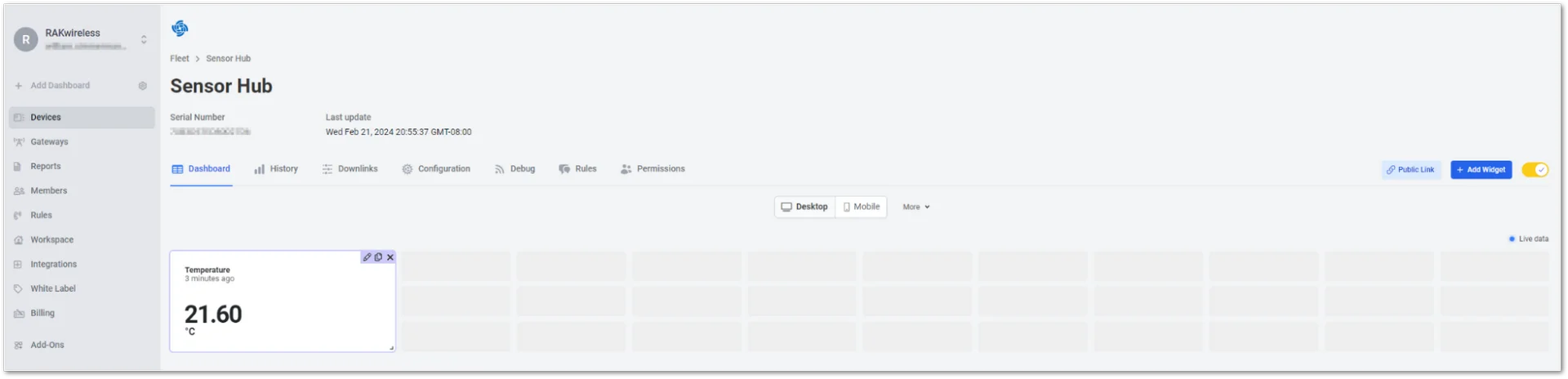 Added Widget