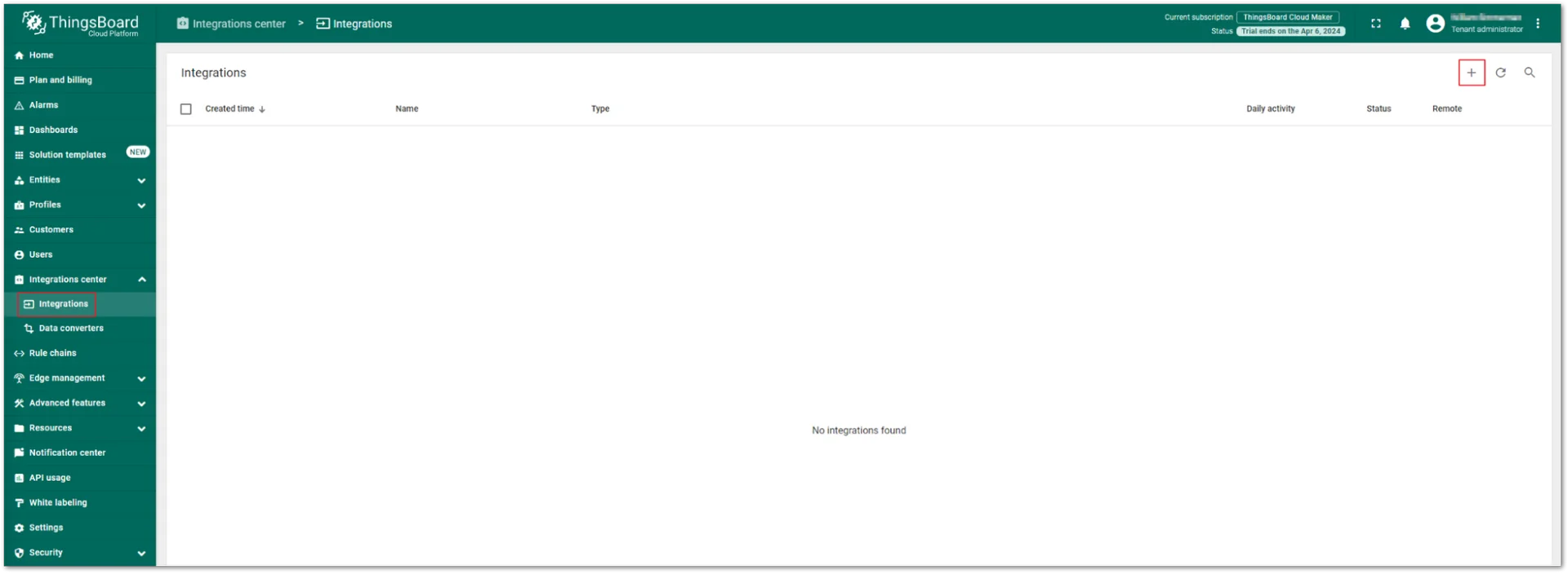 Create a data converter for the uplink