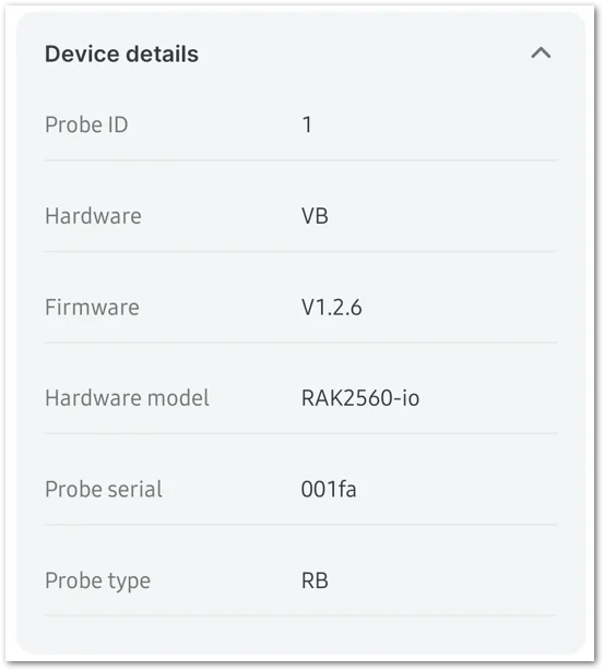 Device details