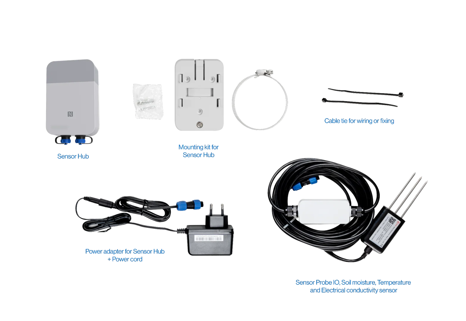 Soil Moisture, Temperature, and Electrical Conductivity Solutions Package Inclusion