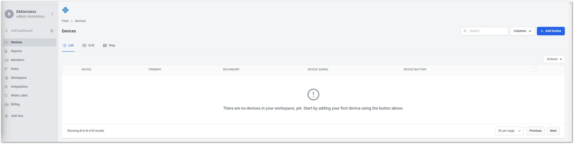 Devices Page