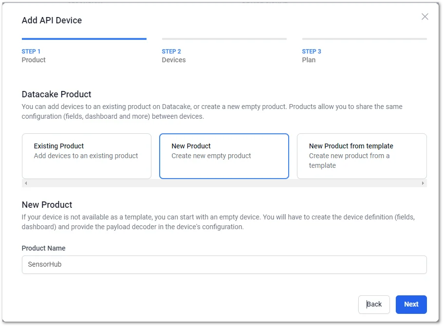Select New Product