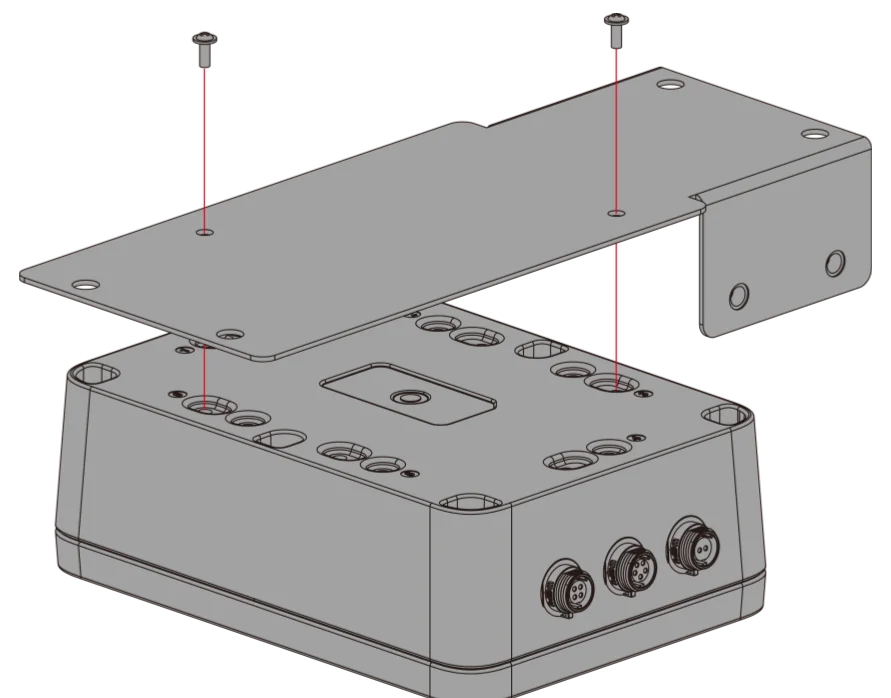 Secure the mounting plate