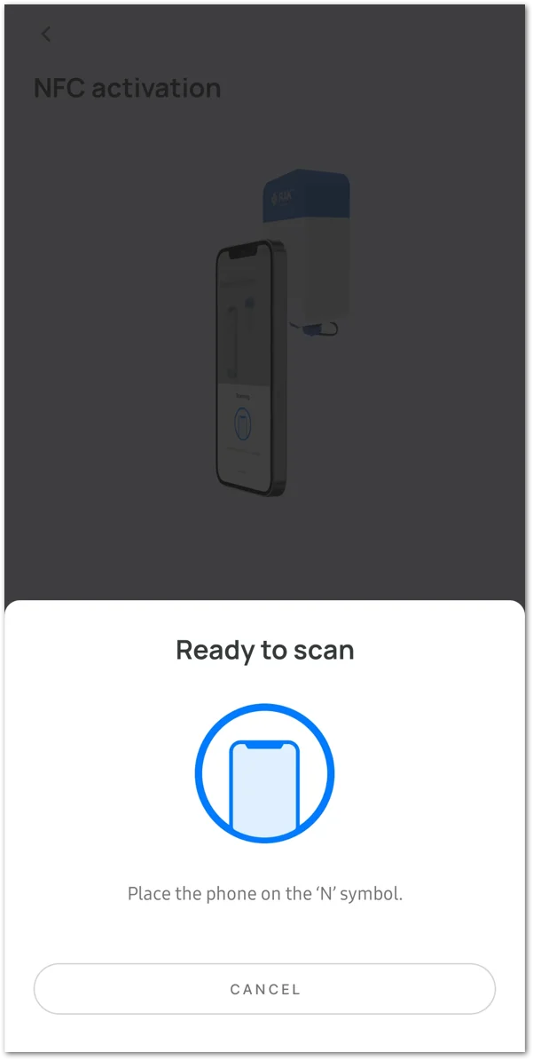 Scanning in progress
