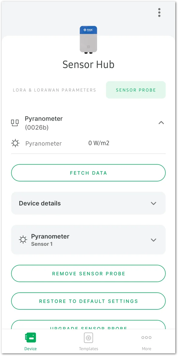 Sensor Information