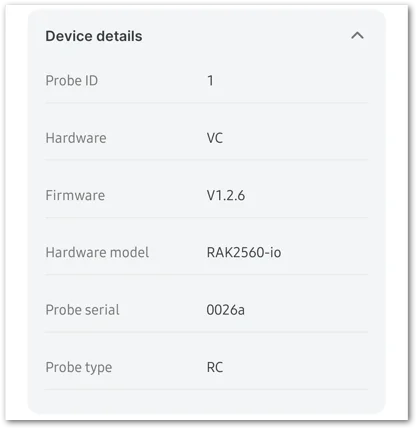 Sensor Details