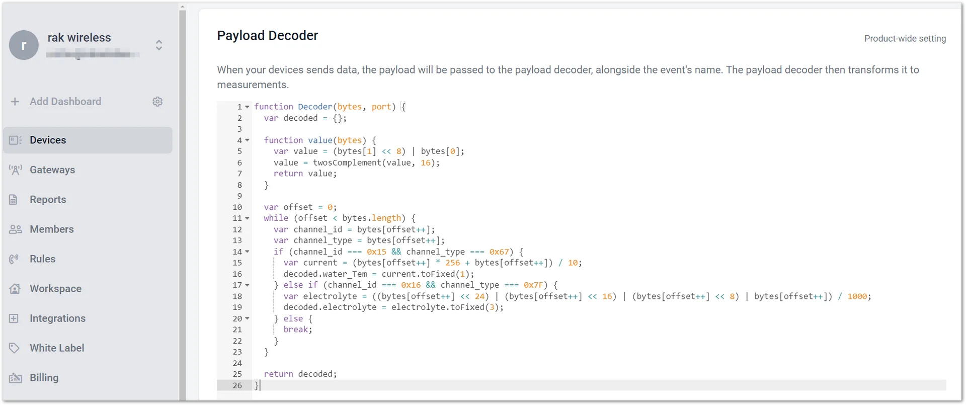 Decoder code