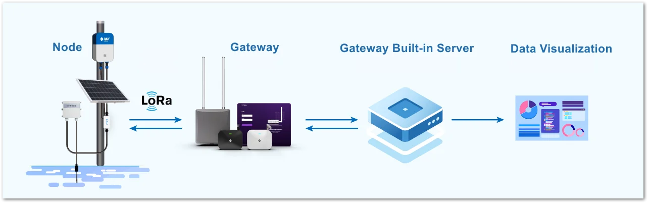 Gateway built-in NS application scenario