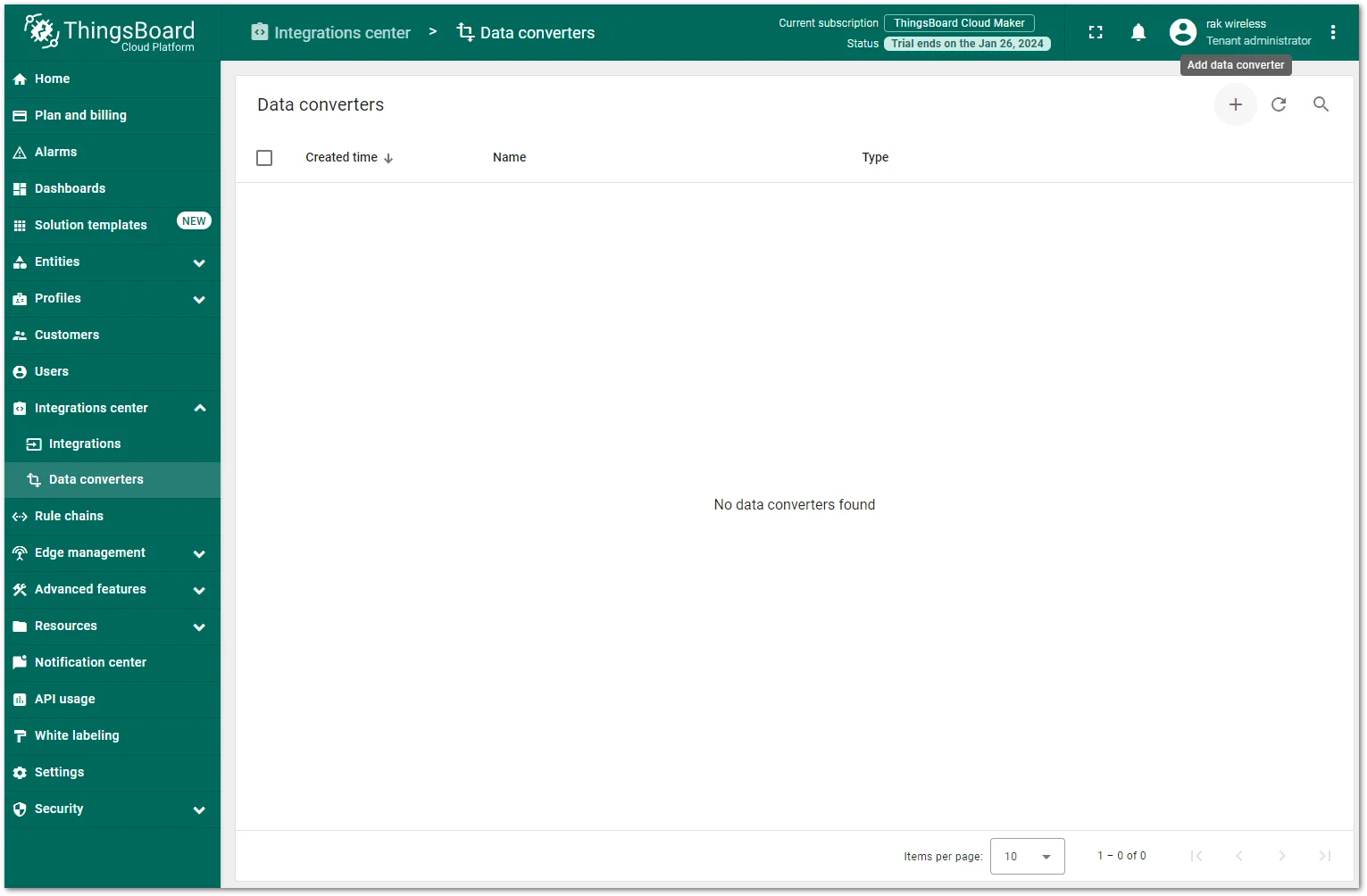 Create a data converter