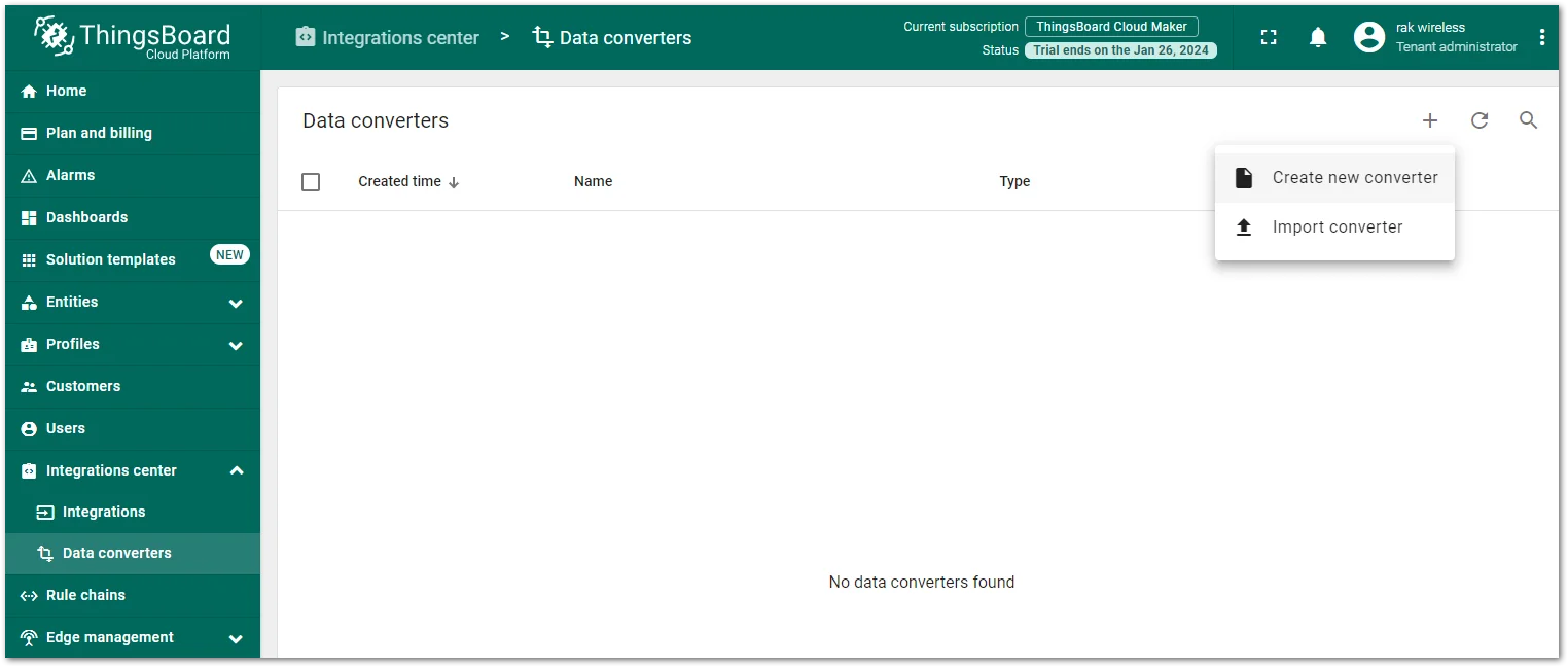 Create a data converter