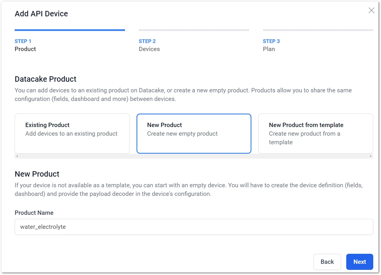 Select New Product
