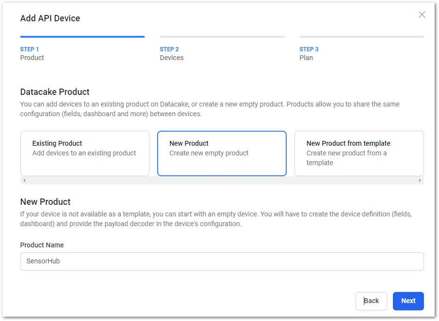 Select New Product