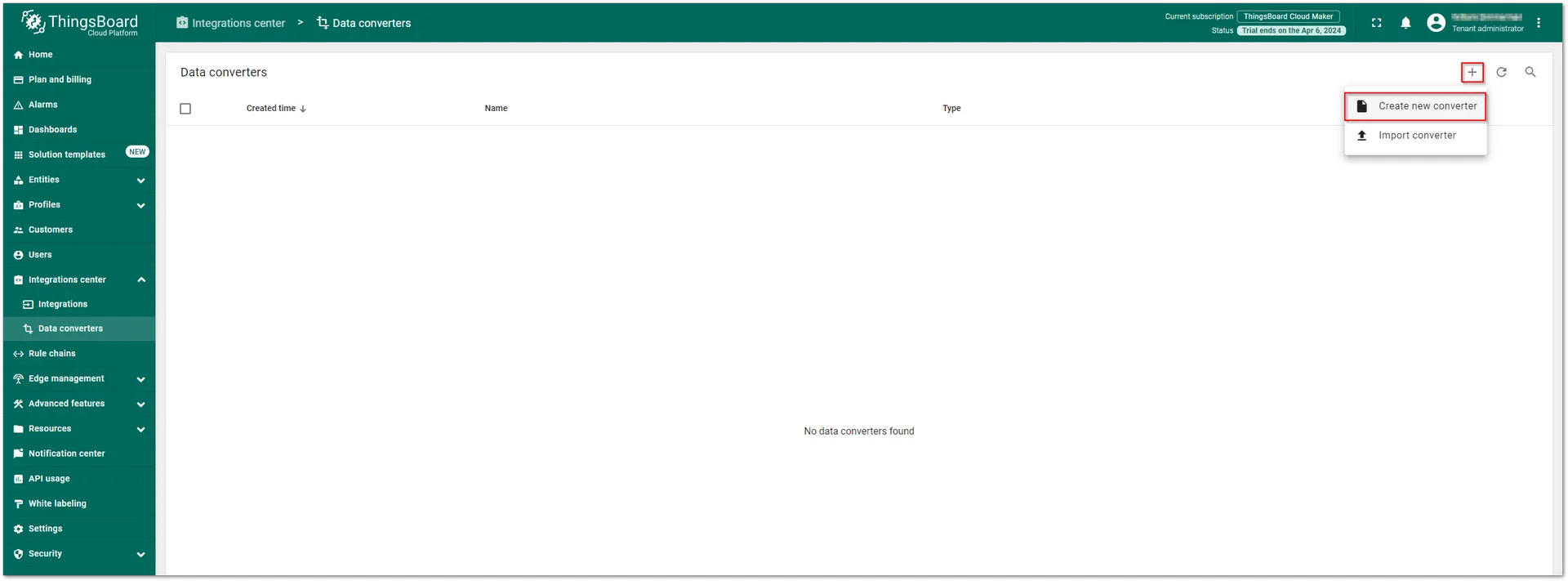 Create a data converter