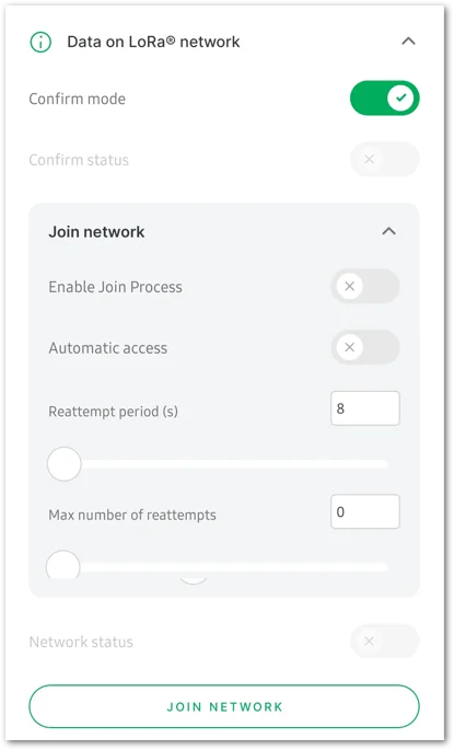 Data on LoRa network