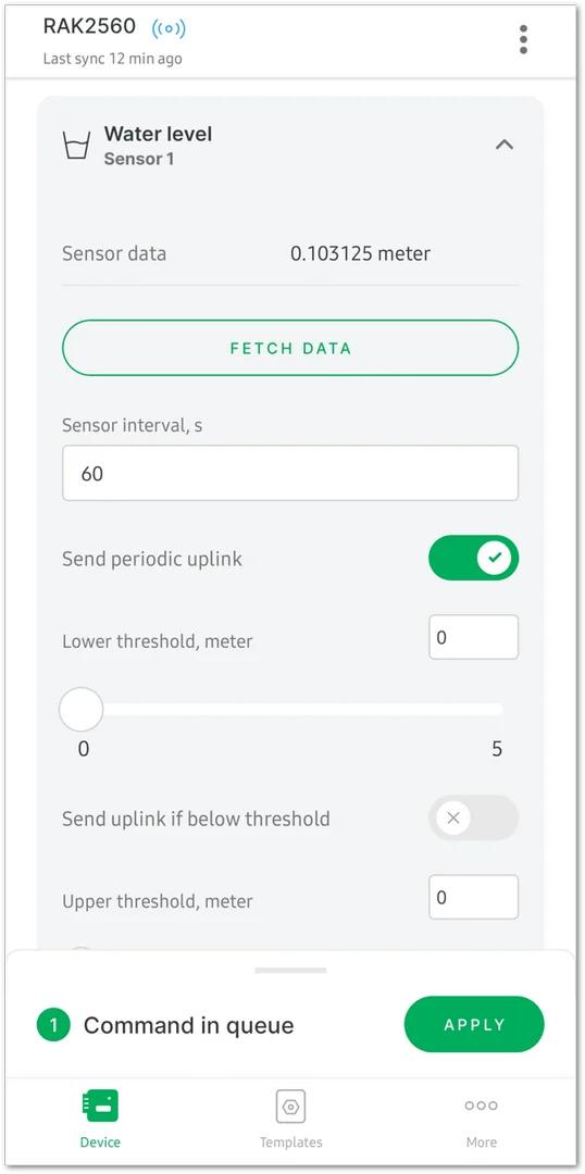 Apply commands