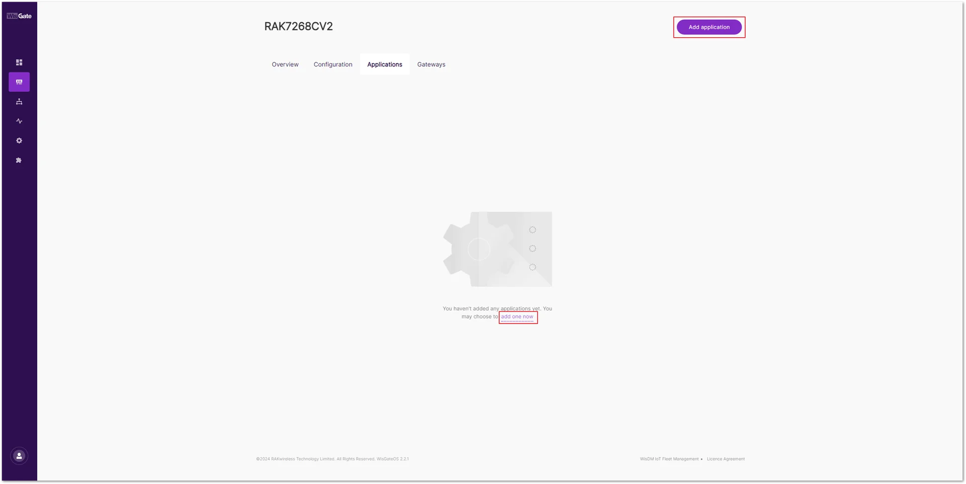 Applications Tab