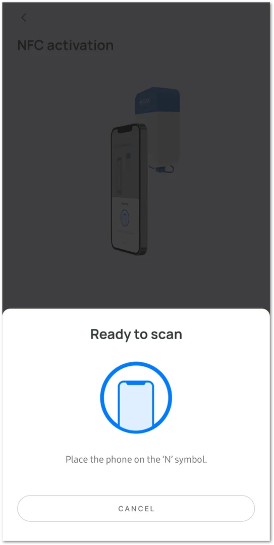 Scanning in progress