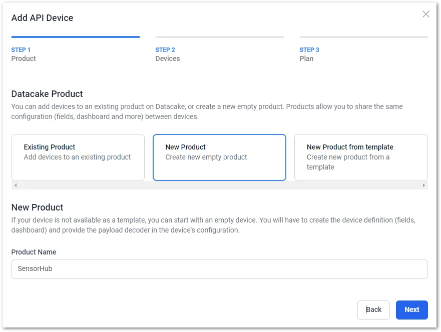 Select New Product