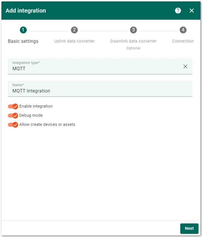 Fill in the integration name