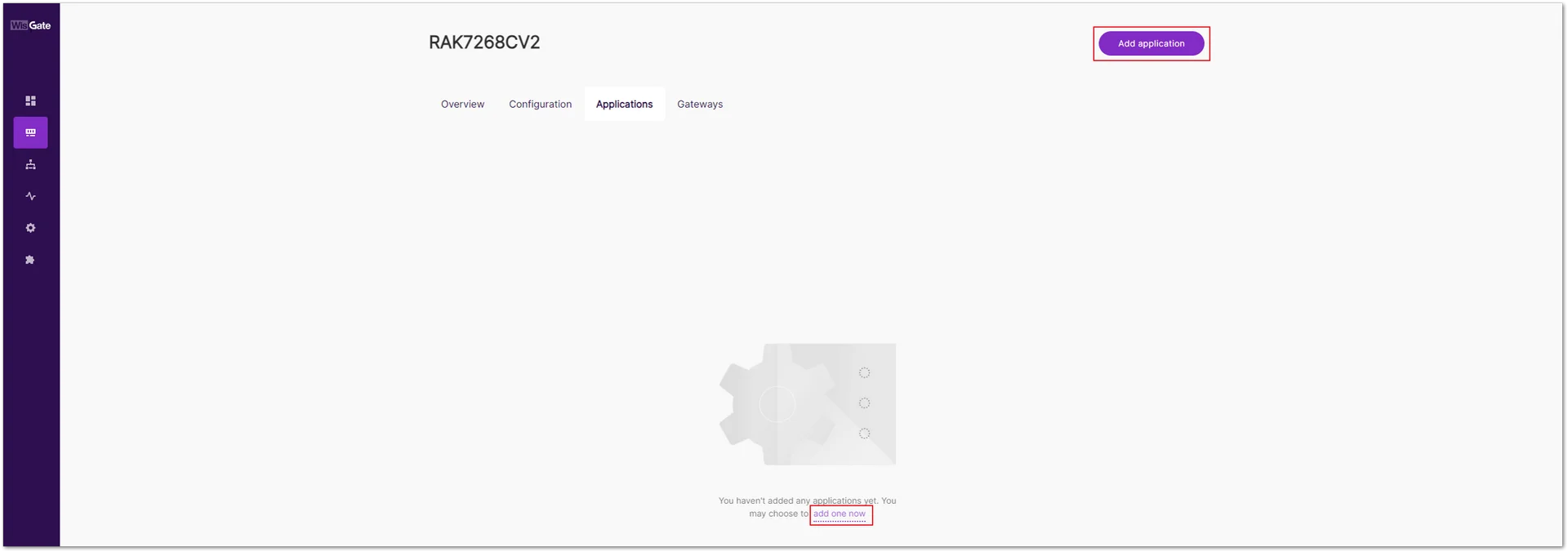 Applications tab