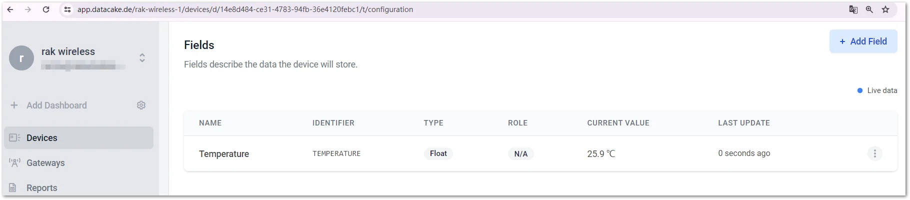 Added sensor monitoring values