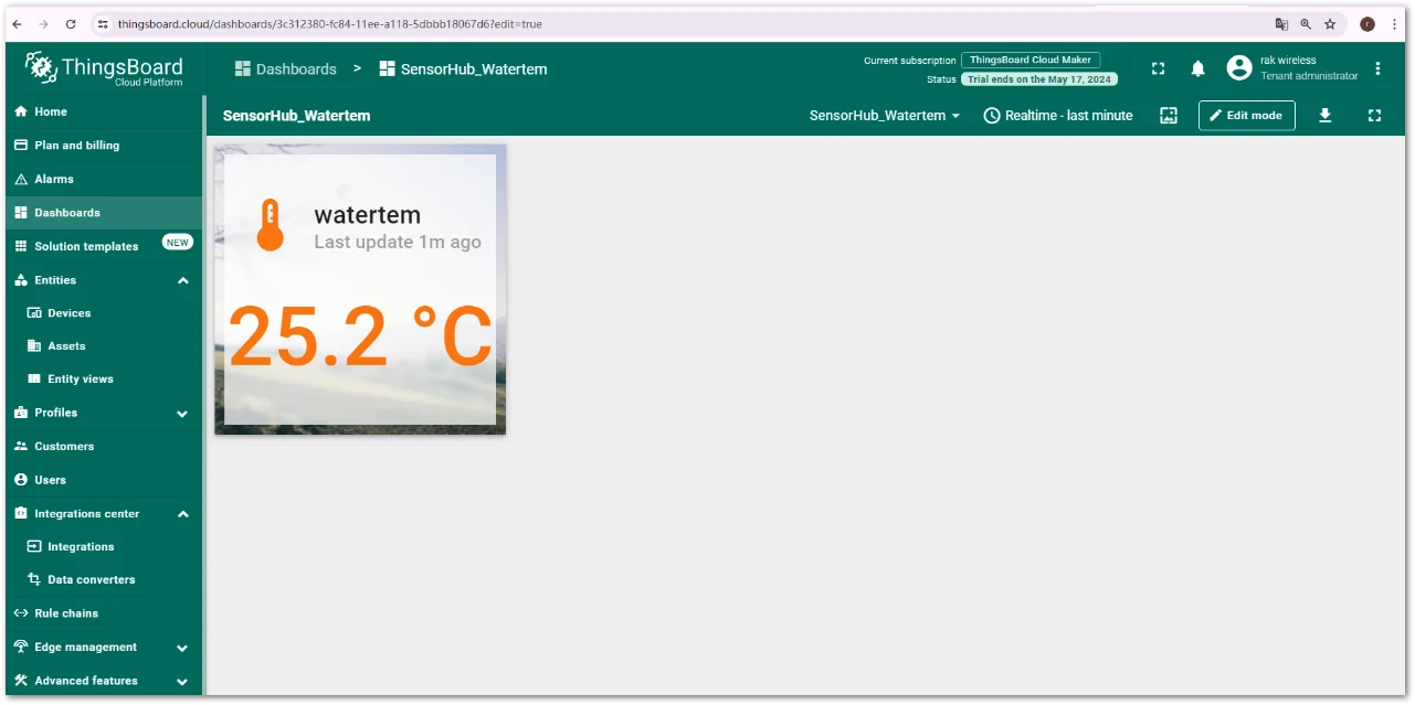 Adding widgets
